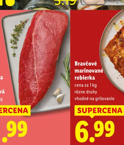 Bravčové marinované rebierka