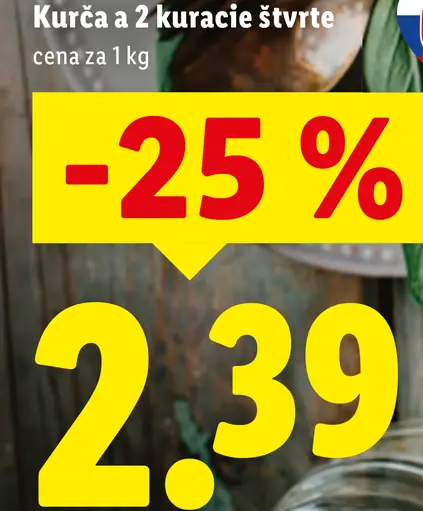 Kurča a 2 kuracie štvrte