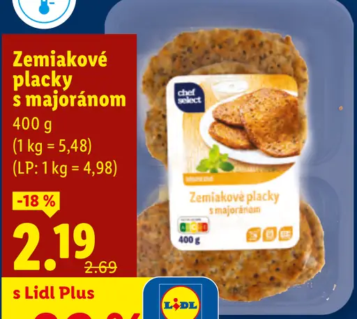 Chef Select Zemiakové placky s majoránom