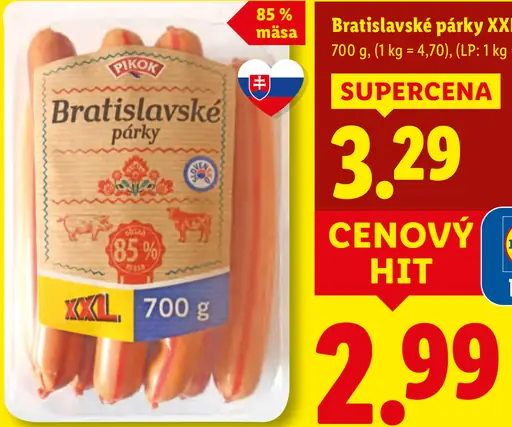 Pikok Bratislavské párky