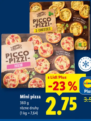 Milfina Picco Pizzi mini pizza rôzne druhy