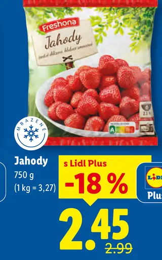 Freshona Jahody mrazené