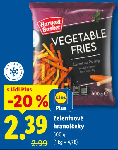 Harvest Basket zeleninové hranolčeky