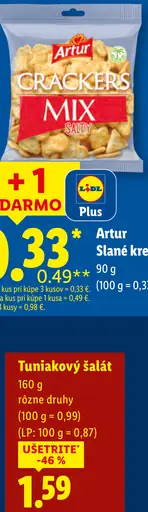 Artur slané krekry Crackers Mix