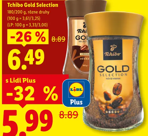 Tchibo Gold Selection instantná káva