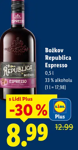 Božkov Republica Espresso likér