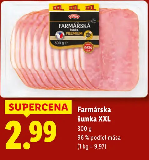 Yol Farmárska šunka XXL