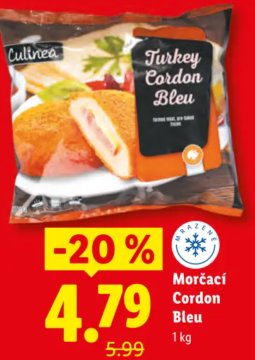 Culinea morčací Cordon Bleu mrazený
