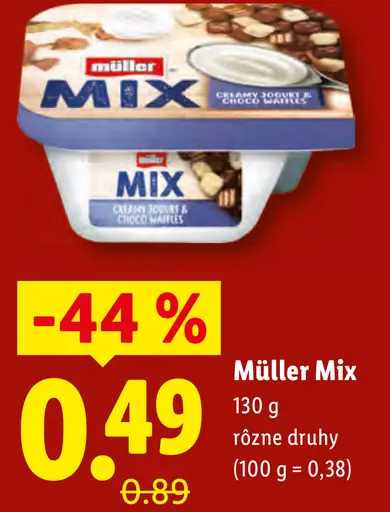 Müller Mix jogurt s prílohami