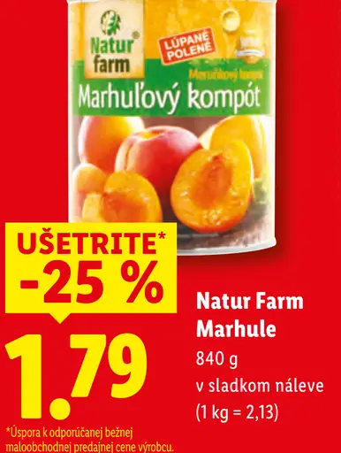 Natur Farm Marhuľový kompót