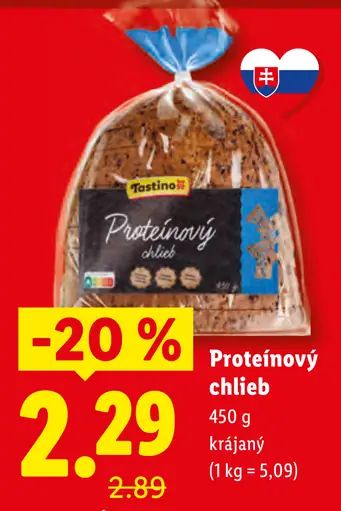 Tostino Proteinový chlieb krájaný