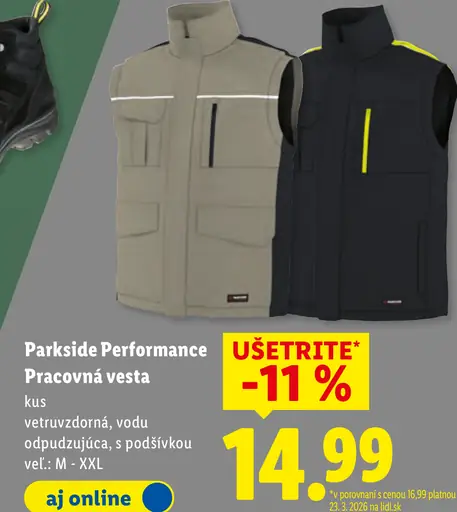 Parkside Performance Pracovná vesta