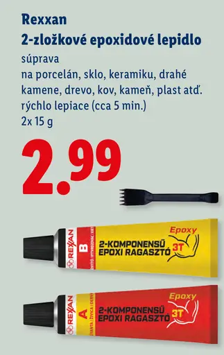 Rexxan 2-zložkové epoxidové lepidlo