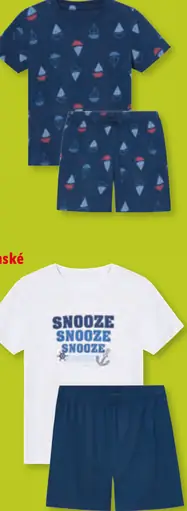 Pepperts chlapčenské pyžamo 2-dielna súprava s potlačou morských motívov