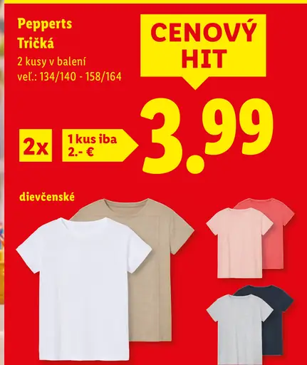 Pepperts detské tričká