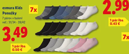 Esmara Kids detské ponožky