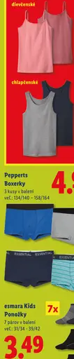 Pepperts boxerkové slipy pre deti