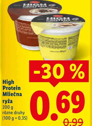 Milbona High Protein mliečna ryža