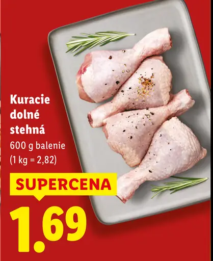 Kuracie dolné stehná balené