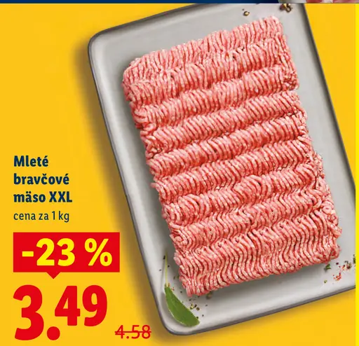 Mleté bravčové mäso XXL