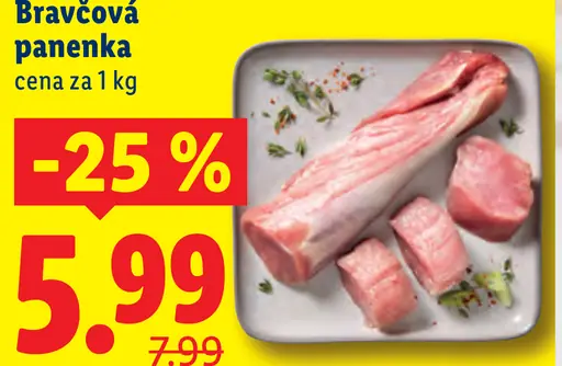 Bravčová panenka čerstvá