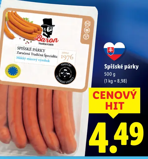 Baron Spišské párky