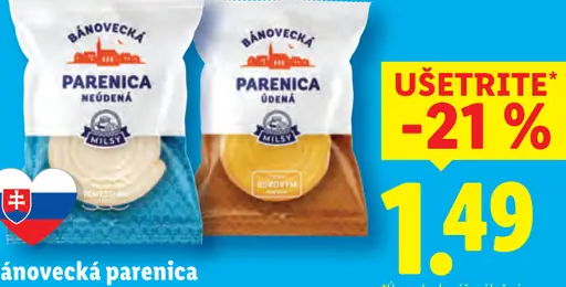 Bánovecká parenica údená alebo neúdená