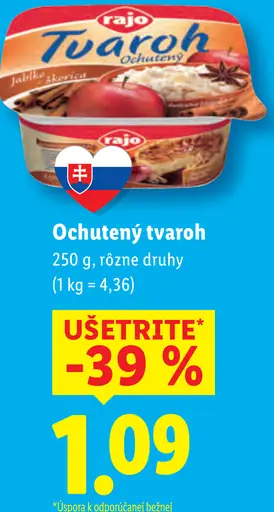 Rajo tvaroh ochutený