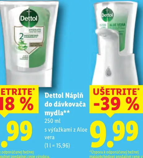Dettol náplň do dávkovača mydla s výťažkami z aloe vera