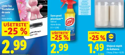 Lidl Olejová náplň do kahanca