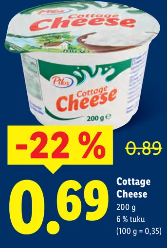 Pilos Cottage Cheese biely 6 % tuku