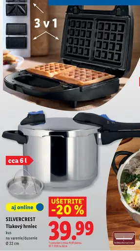 Silvercrest tlakový hrniec na varenie a dusenie