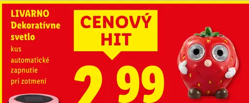 Livarno dekoratívne svetlo