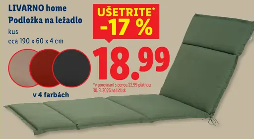 Livarno home podložka na ležadlo