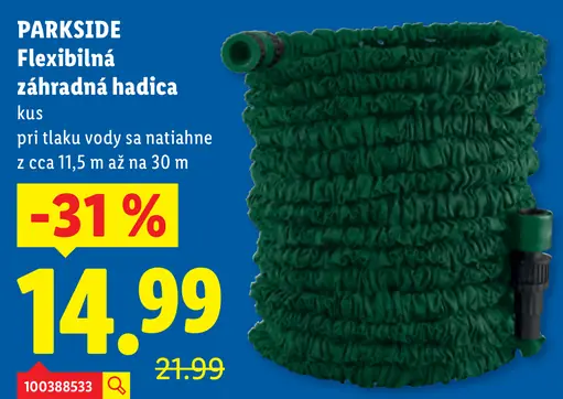 Parkside Flexibilná záhradná hadica