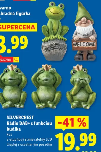 Silvercrest Rádio DAB+ s funkciou budíka