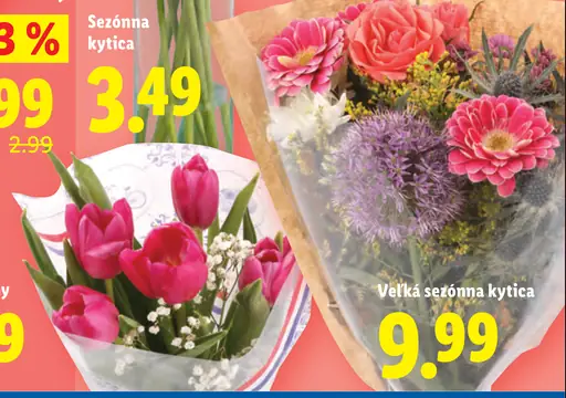 Veľká sezónna kytica mix sezónnych kvetov