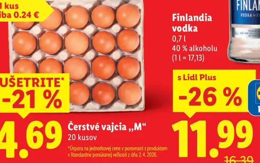 Finlandia Vodka 40% 20 cl