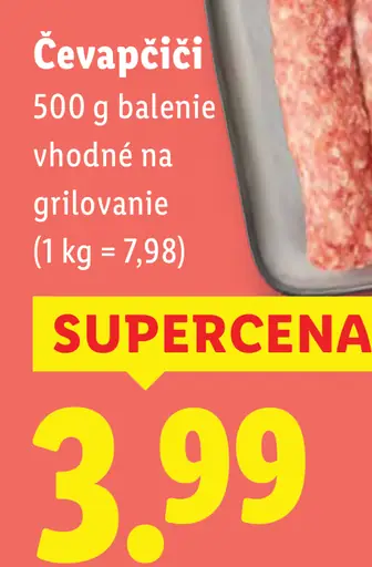 Ćevapčiči vhodné na grilovanie