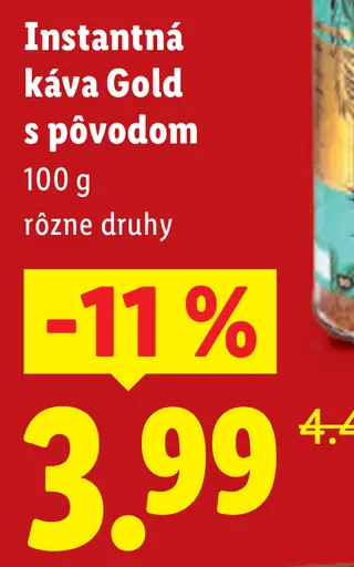 Bellarom Gold instantná káva s pôvodom