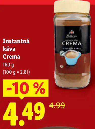 Bellarom Instantná káva Crema