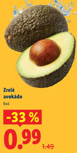 Zrelé avokádo čerstvé