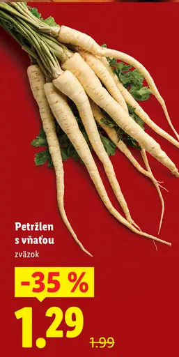 Petržlen s vňaťou čerstvý zväzok