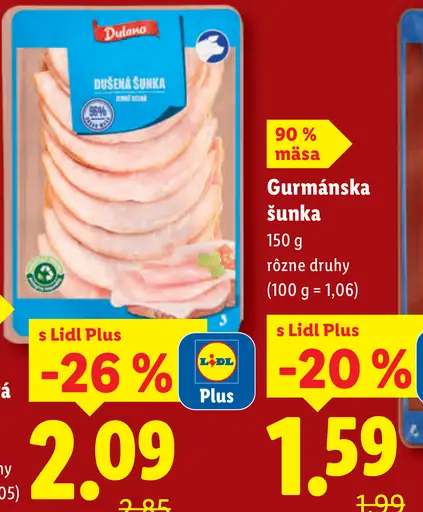 Dulano Dusená morčacia alebo kuracia šunka