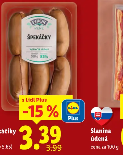 Pikok Pure Špekáčky