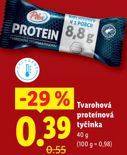 Pilos Tvarohová tyčinka/Tvarohová proteínová tyčinka