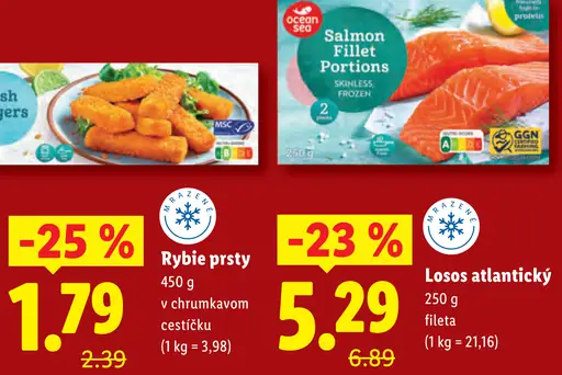 Ocean Sea Rybí prsty v chrumkavom cestíčku