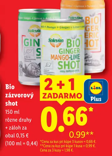 Solevita Bio Zázvorový shot