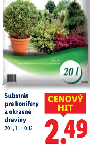 Substrát pro okrasné dreviny