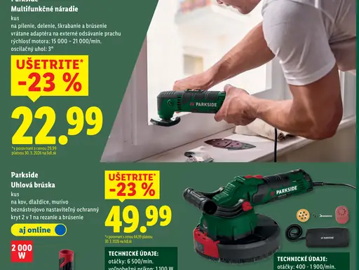 Parkside multifunkčné náradie